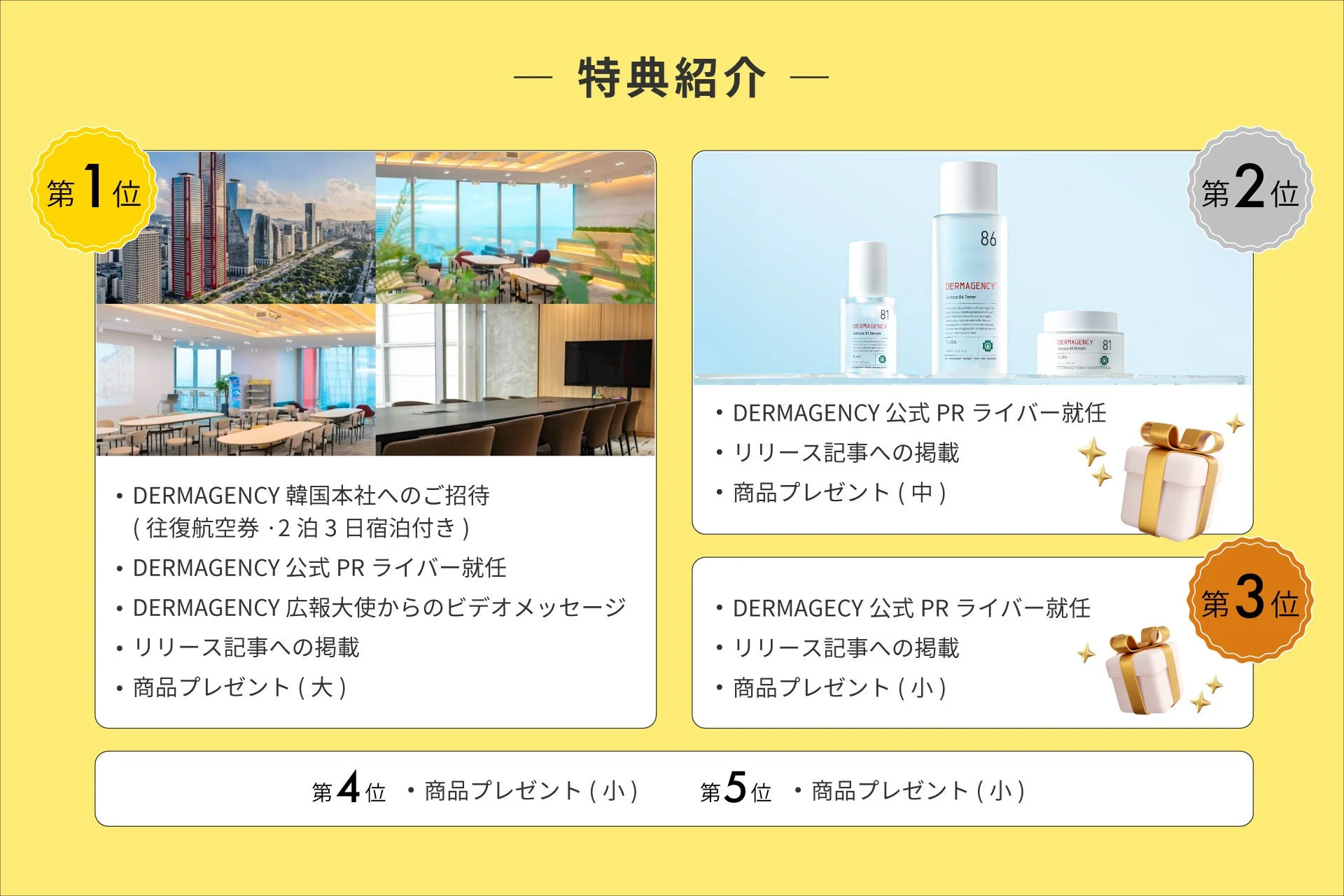 優勝ライバーには豪華特典