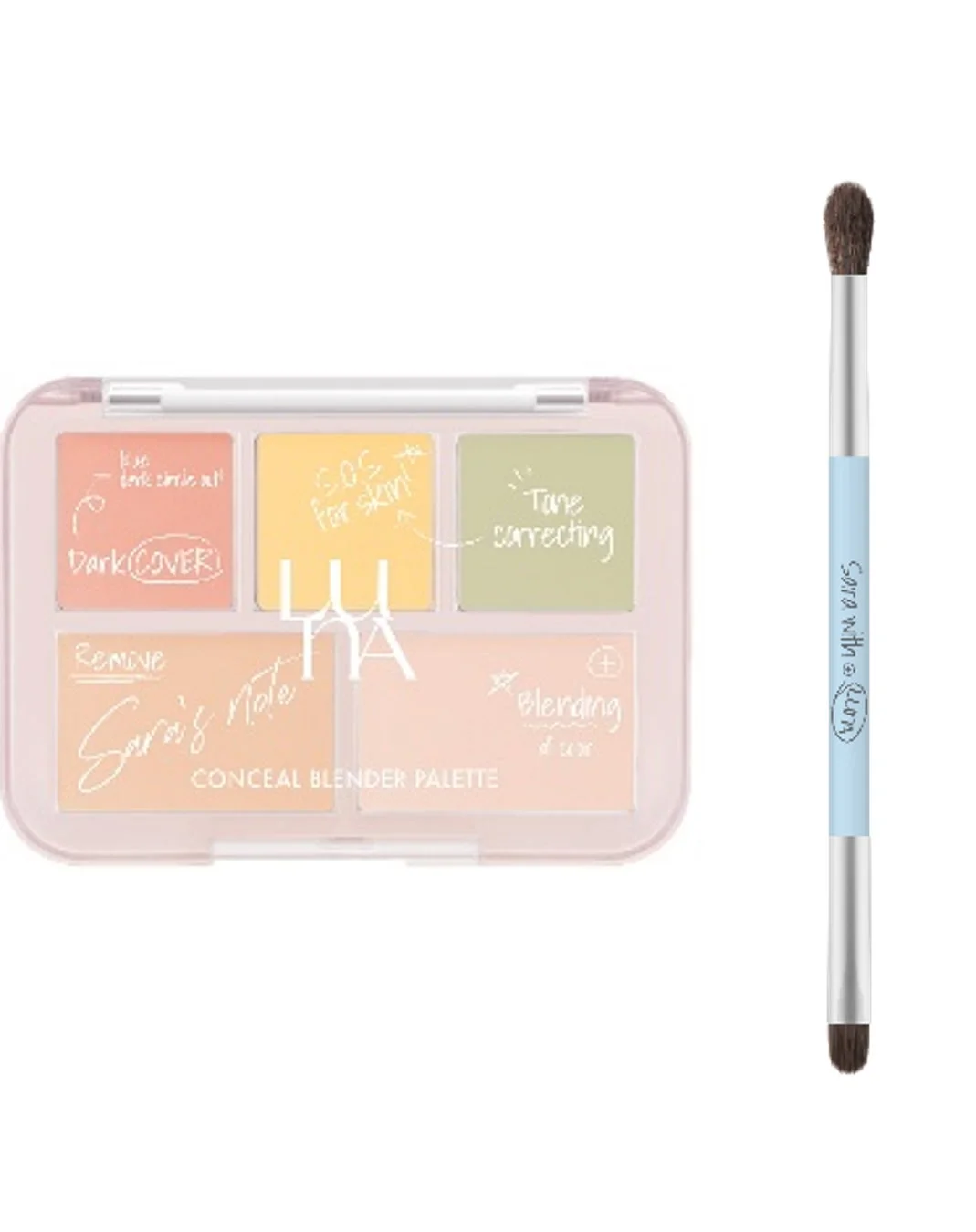 LUNA コンシールブレンダーパレット 05 トーンリセットカバー＋ブラシセット