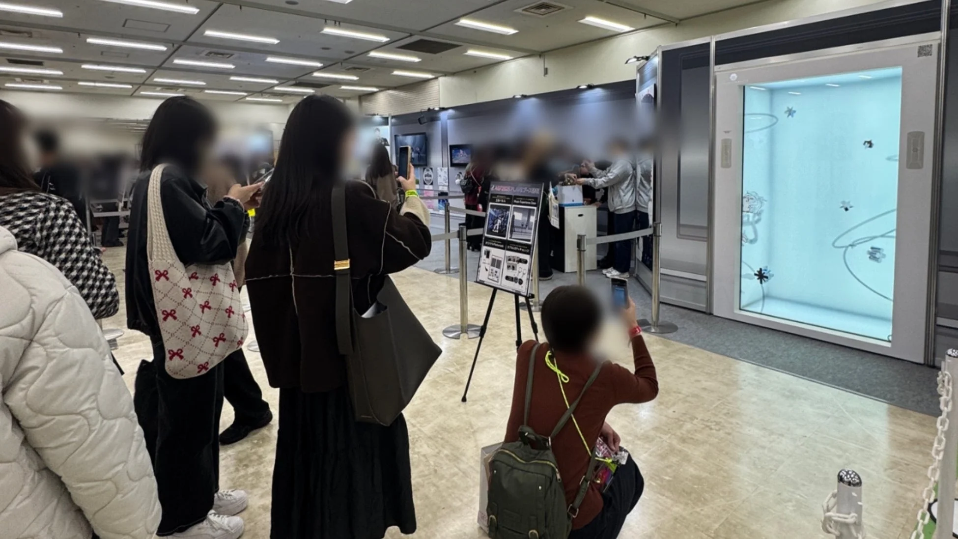 AGF2025会場でのホロボックス展示風景