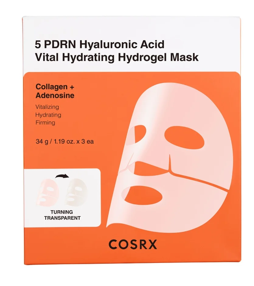 5 PDRN ヒアルロン酸 バイタル ハイドレイティング ハイドロゲルマスク