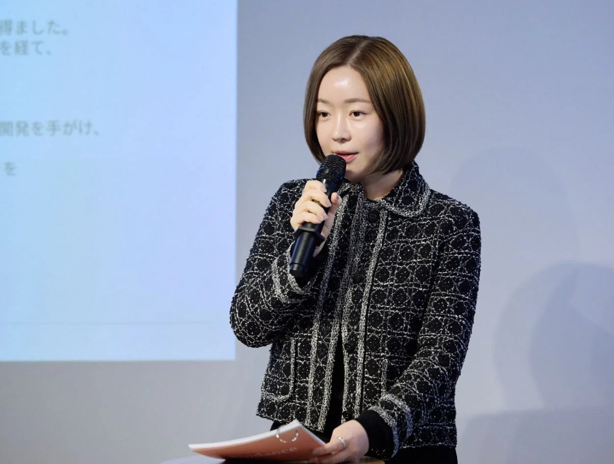 創業者キム・ミファ氏の発表風景