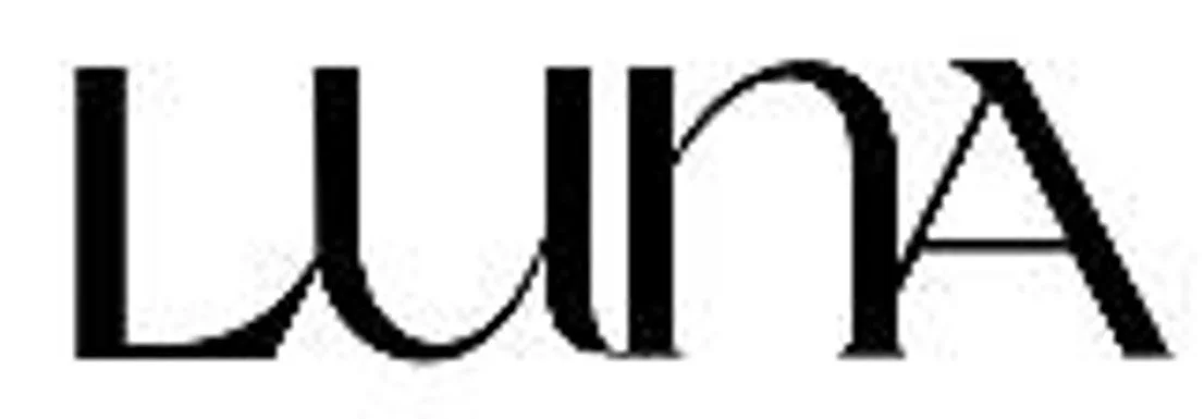 ロゴ,テキスト,ブランド名,黒文字,白背景,LUNA