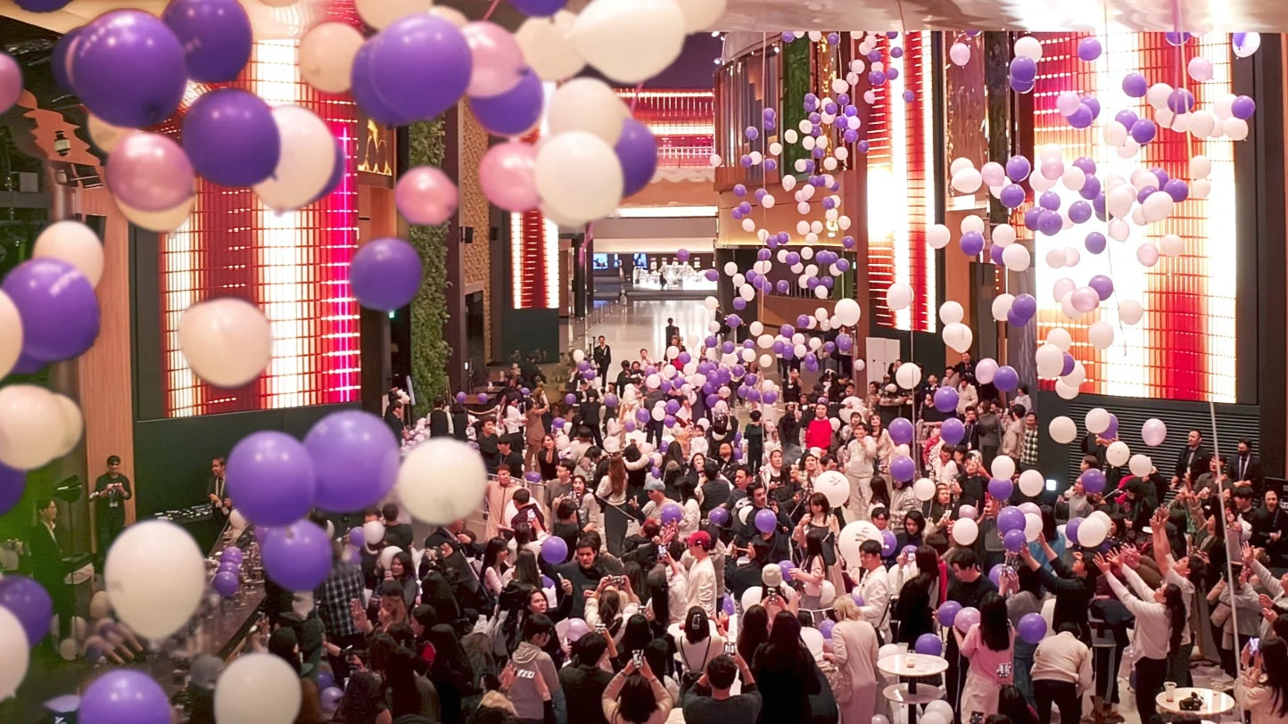 バルーンドロップの様子