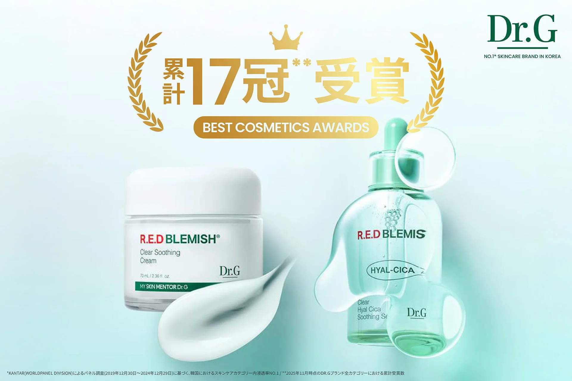 Dr.G ベストコスメ累計17冠受賞