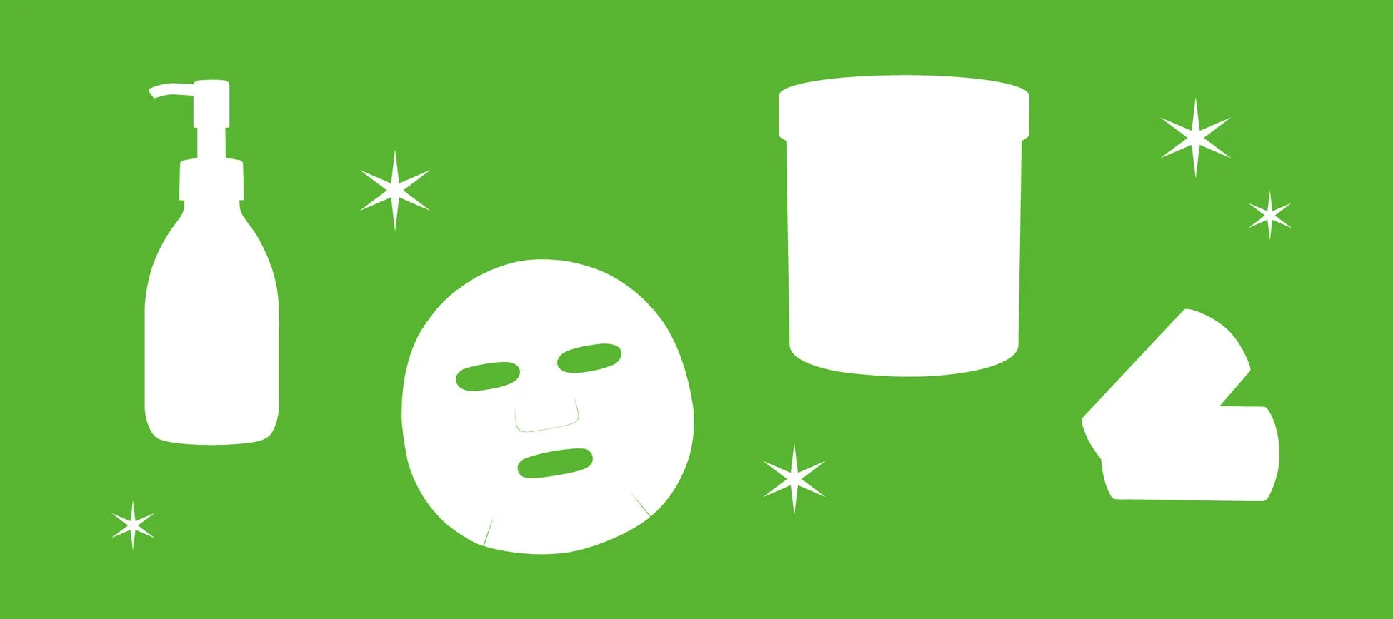 美容・スキンケア製品のイラスト