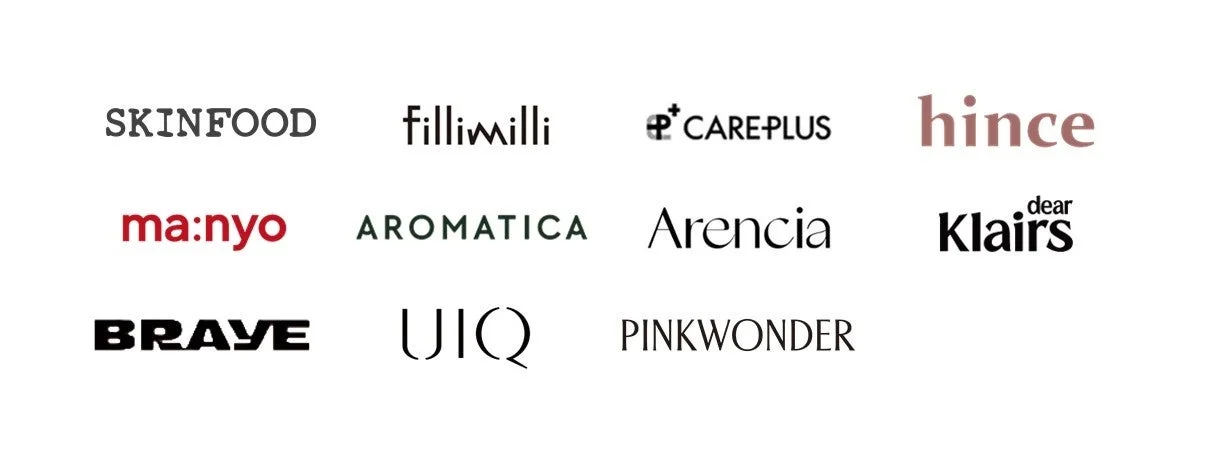 IKグループ取り扱いブランドのロゴ一覧