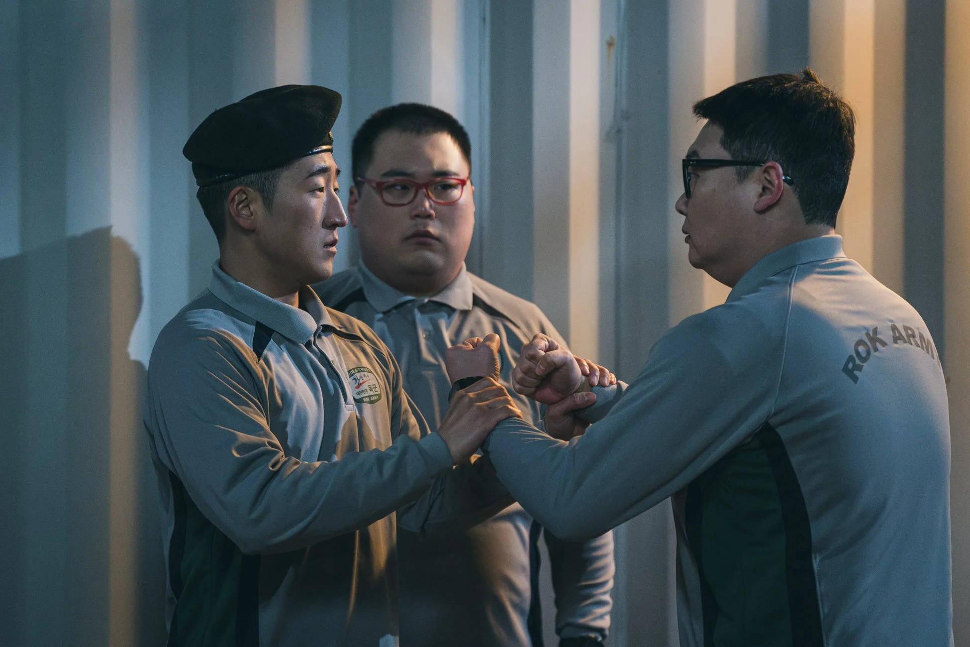 訓練中の兵士たち